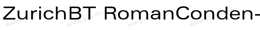 ZurichBT RomanConden字体转换
